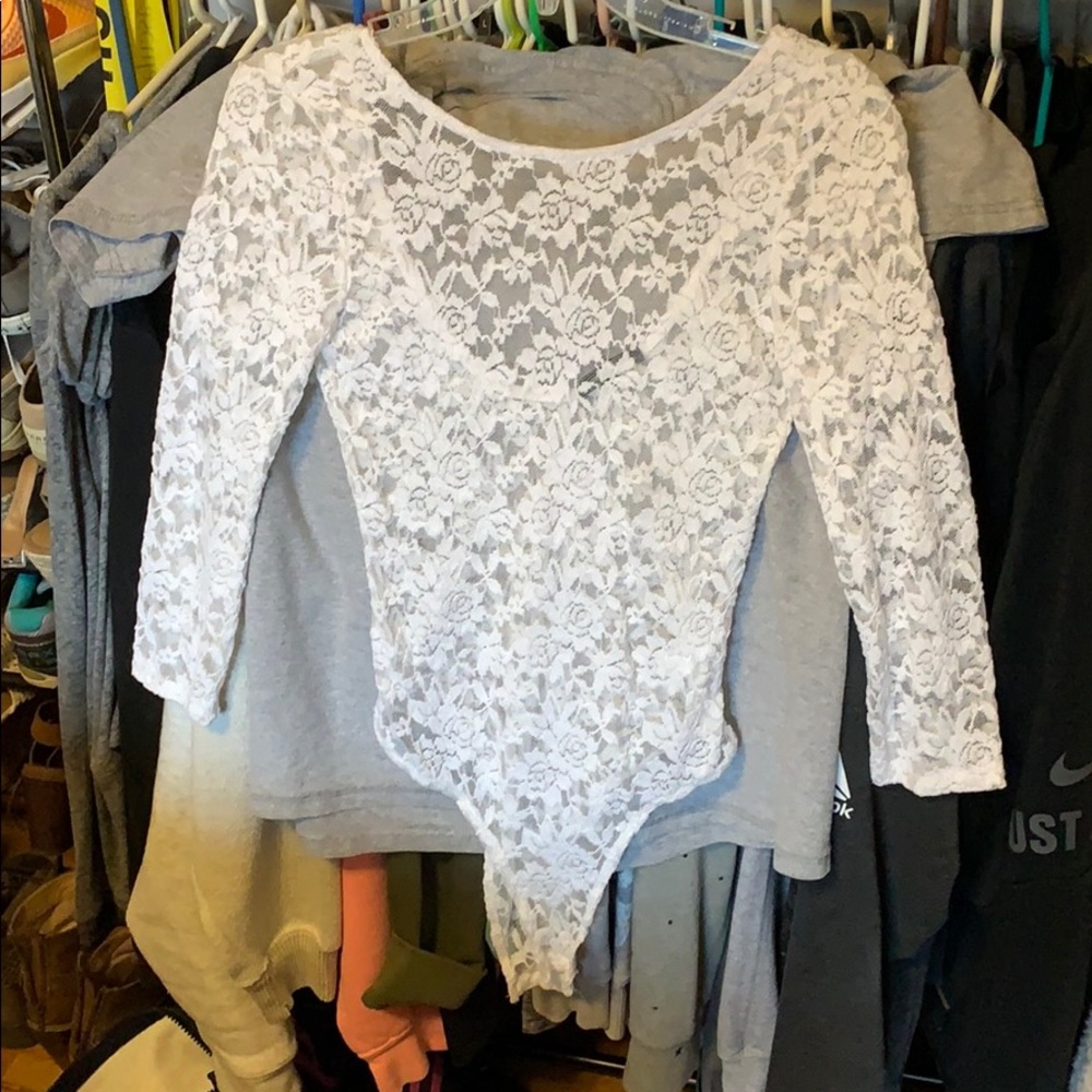 White Lacy One Piece